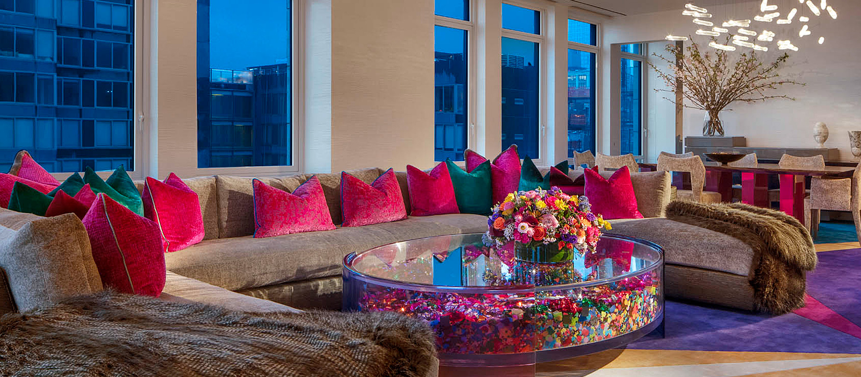 C-Shaped Sectional Sofa